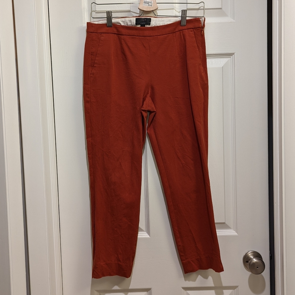 J. Crew Martie Orange Crop Pant Size 4
